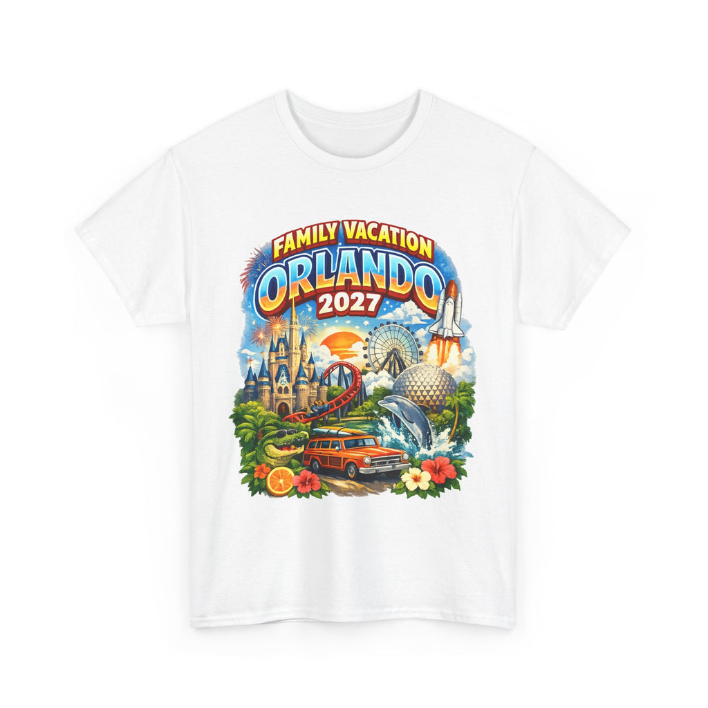 Orlando 2027 Family Vacation T-Shirt — Retro Theme Park Souvenir Tee