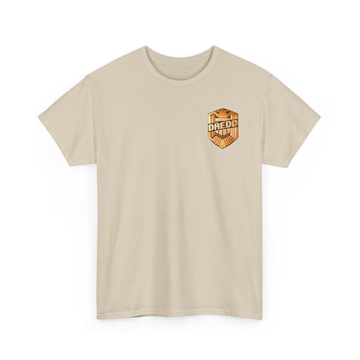 Dredd Shield Badge T-Shirt — Retro Law Enforcement Logo Tee