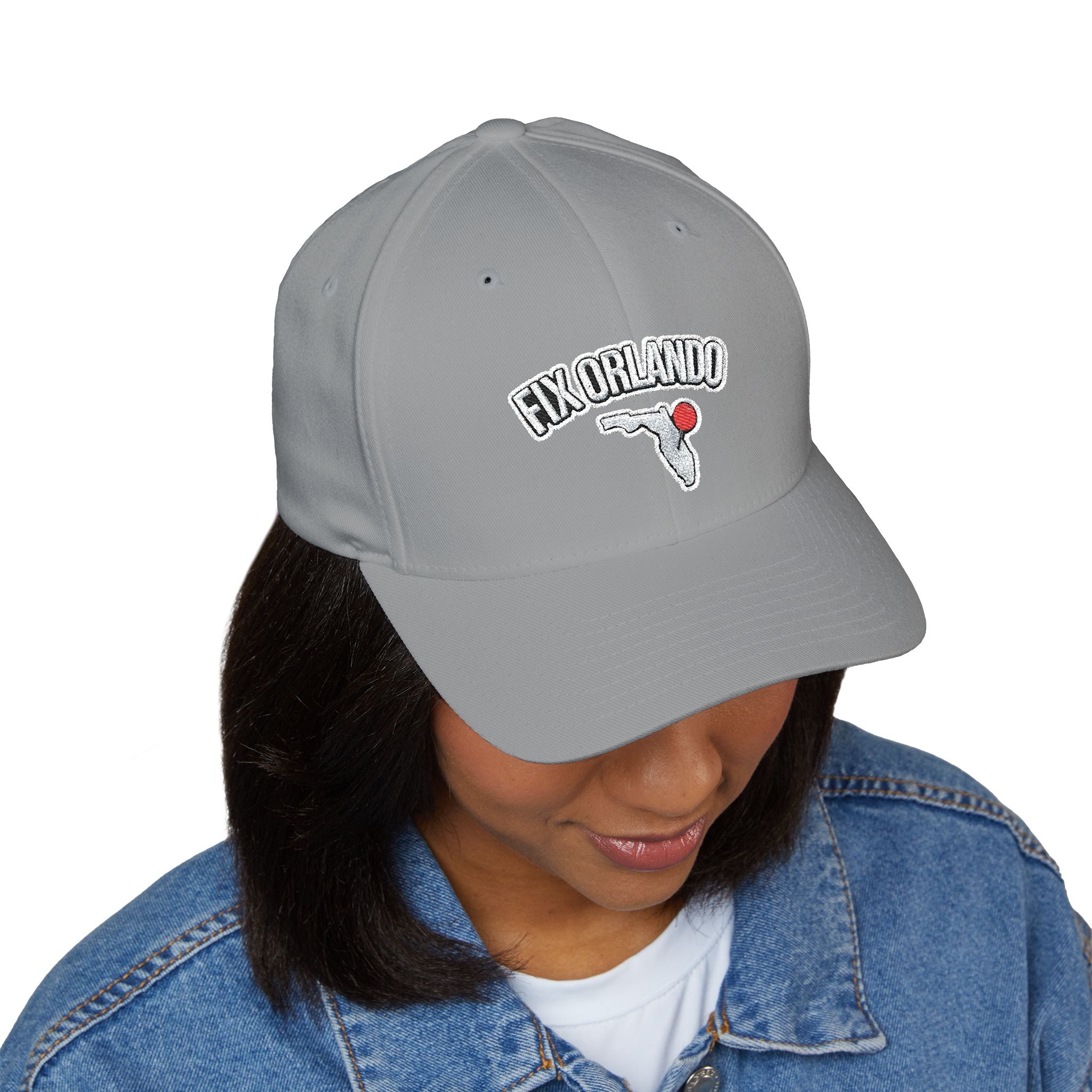 Fix Orlando Embroidered Cap — Vintage Palm & Golf Ball Hat
