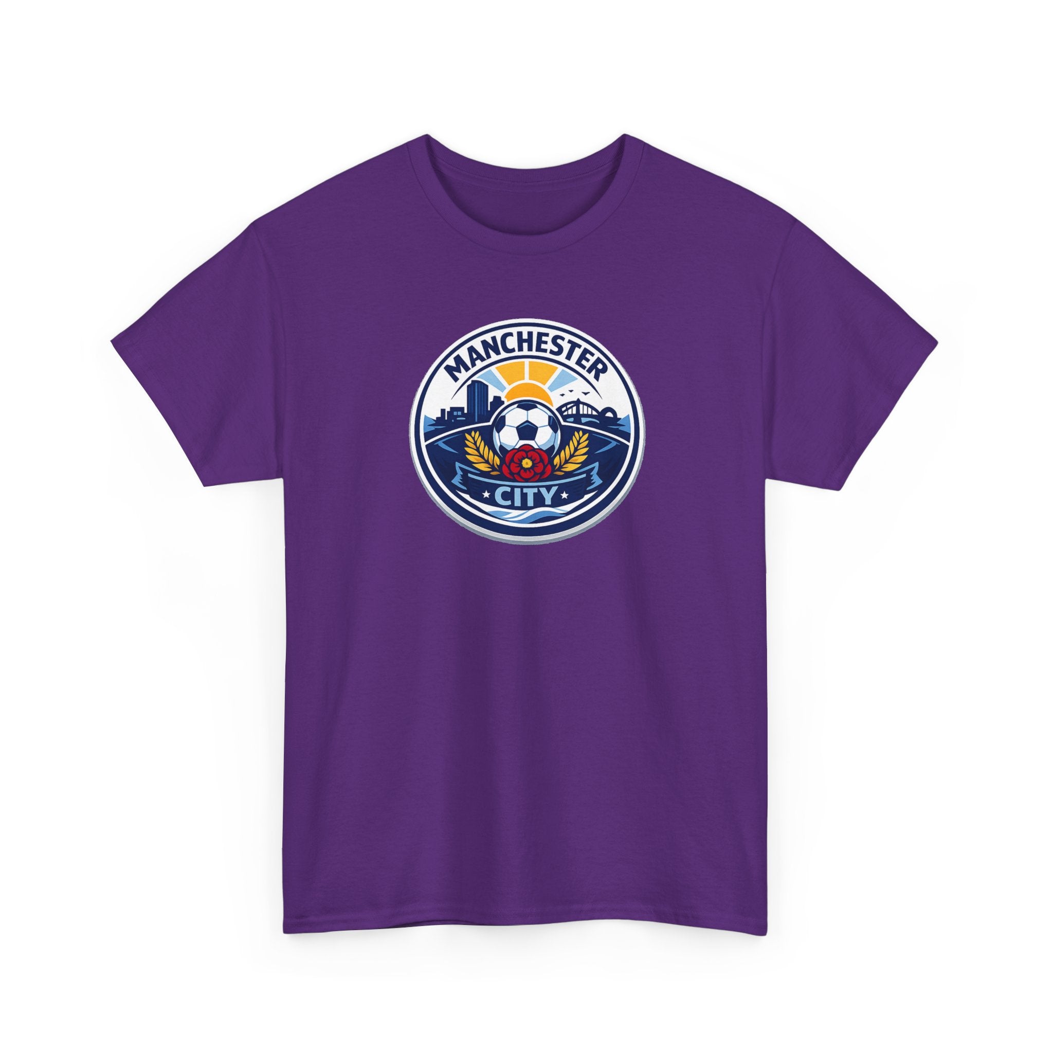 Manchester City Crest T-Shirt — Soccer Fan Tee