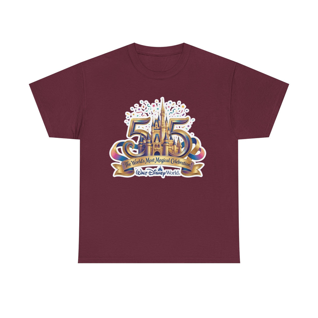 Disney World 50th Anniversary Castle Tee — 'The World's Most Magical Celebration' Souvenir T-Shirt