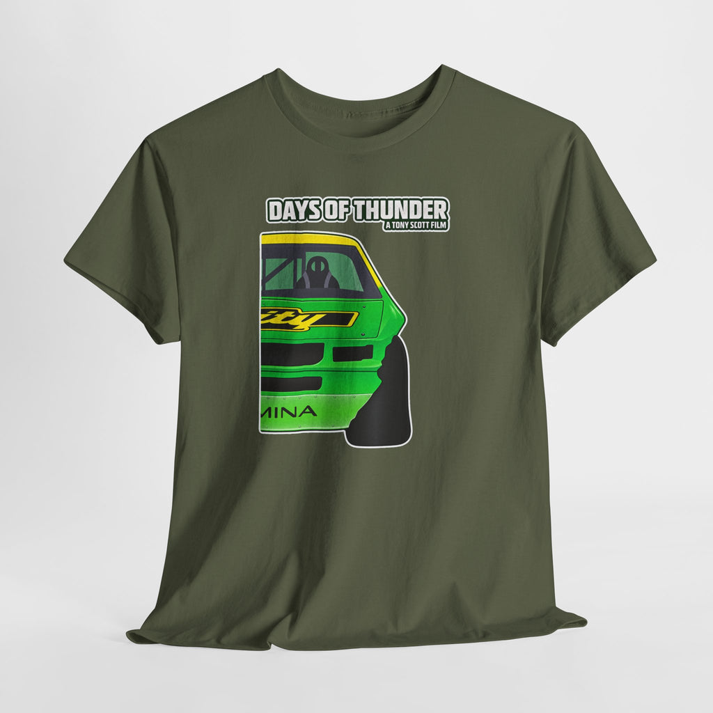 Days of Thunder Racing Car T‑Shirt — Retro Green Muscle Car Tee