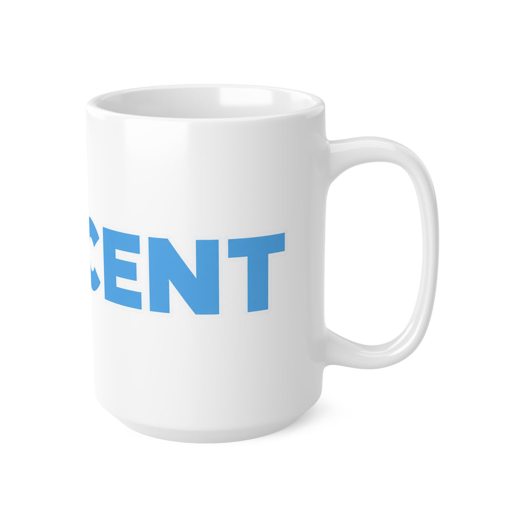 INNOCENT Bold Blue Ceramic Coffee Mug — 11oz & 15oz