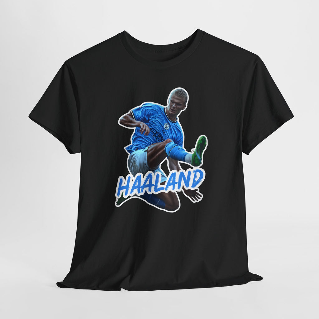 Erling Haaland Manchester City Soccer T‑Shirt – Dynamic Action Graphic Tee