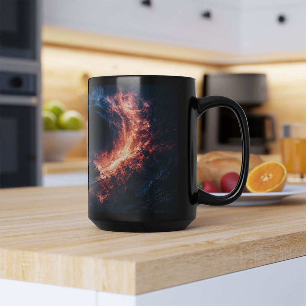 Empire Star Destroyer Space Vortex Black Mug — Cosmic Black Hole Coffee Cup (11oz/15oz)