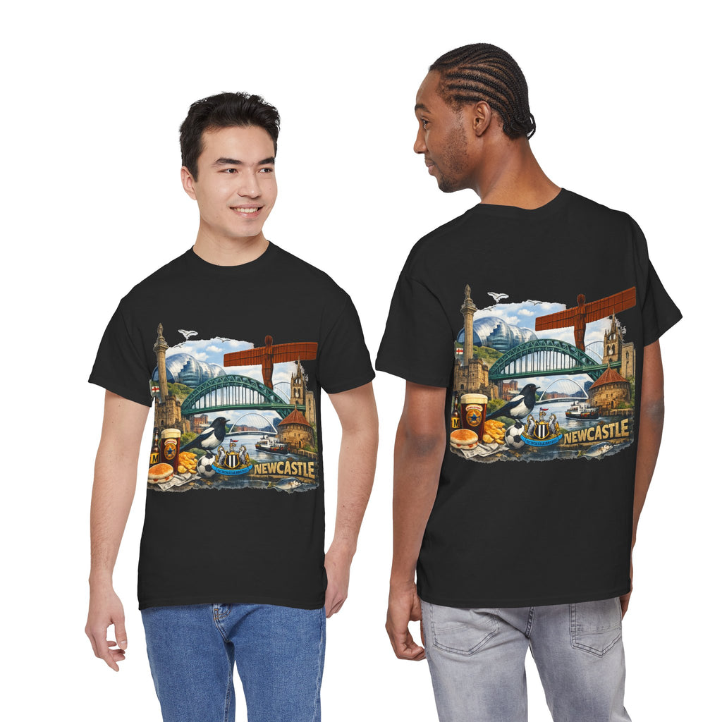 Newcastle Upon Tyne Landmark Tee — Vintage Cityscape T-Shirt