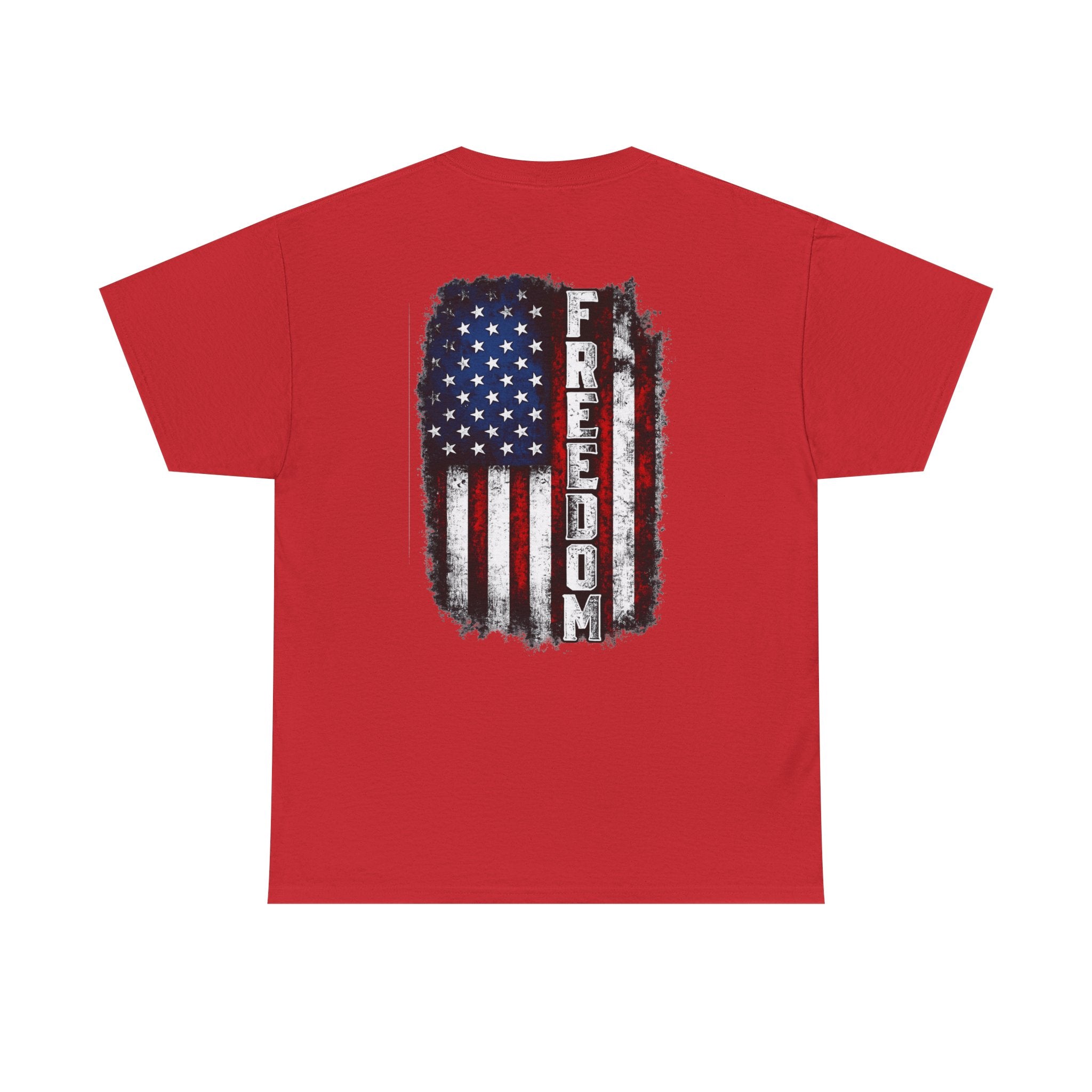 Freedom American Flag T-Shirt — Distressed USA Patriotic Tee