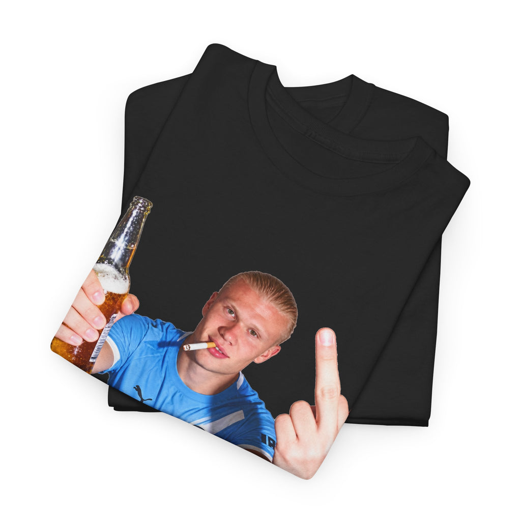 Erling Haaland on the p*** Unisex Heavy Cotton Tee