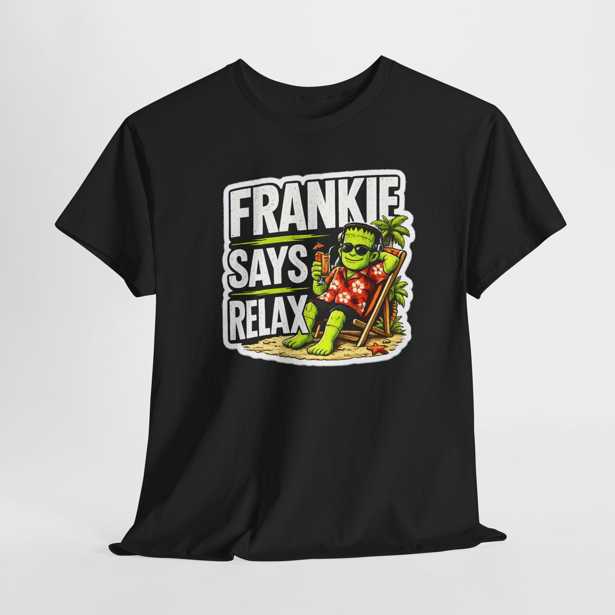 Frankie Says Relax Funny Graphic Cotton T-Shirt