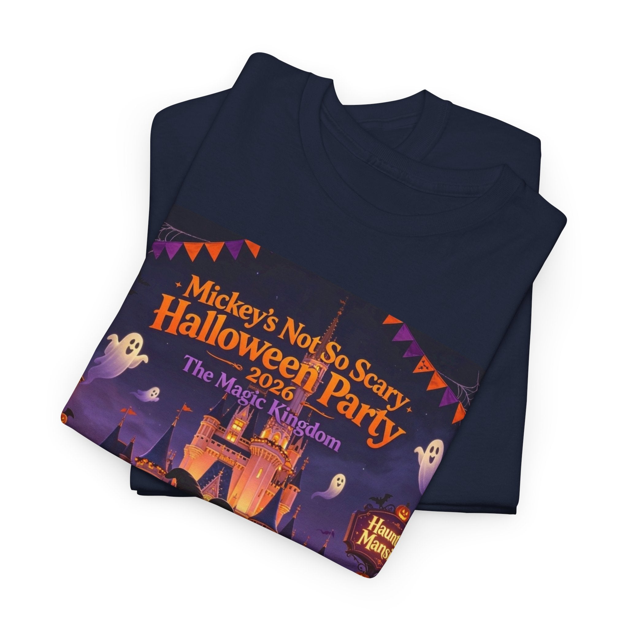 Halloween Mickey T-Shirt — "Not So Scary Halloween Party" Castle Graphic Tee