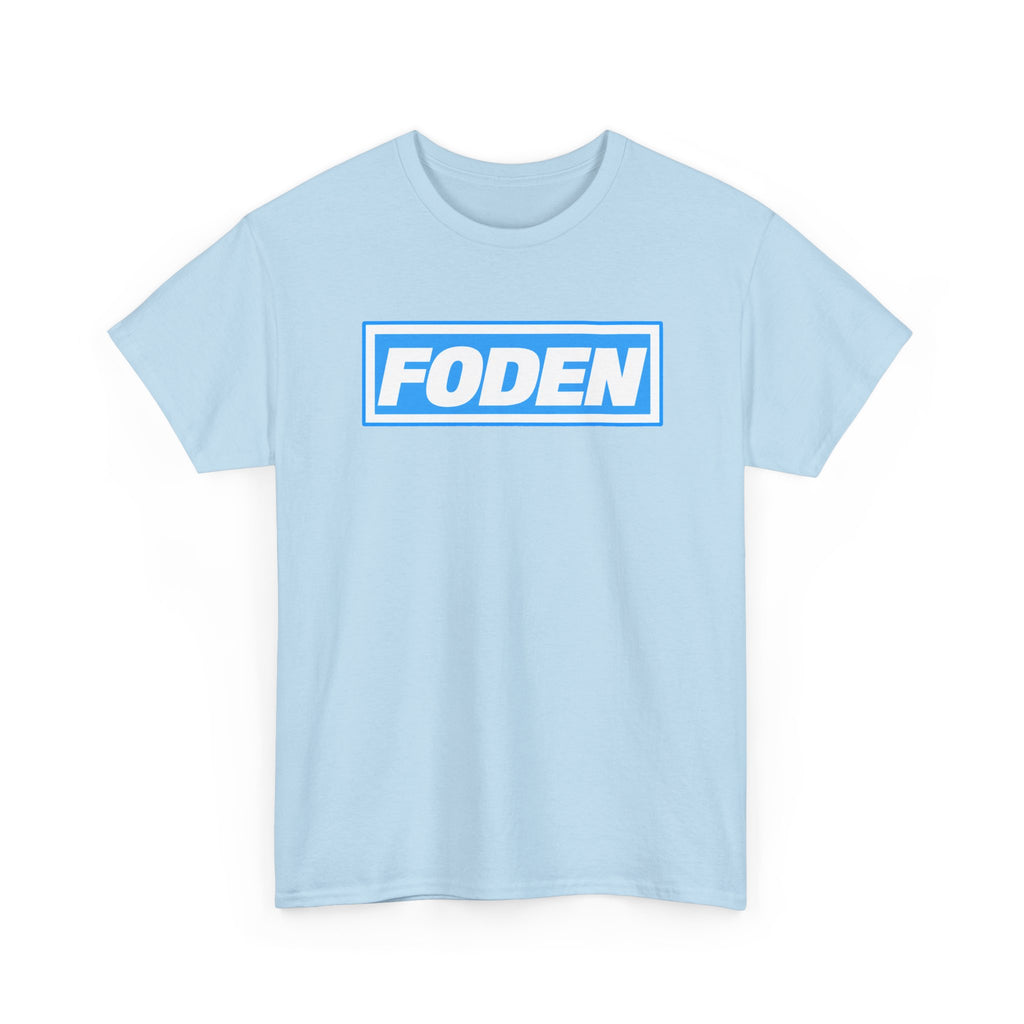 Foden Logo Tee — Blue Box Graphic T-Shirt