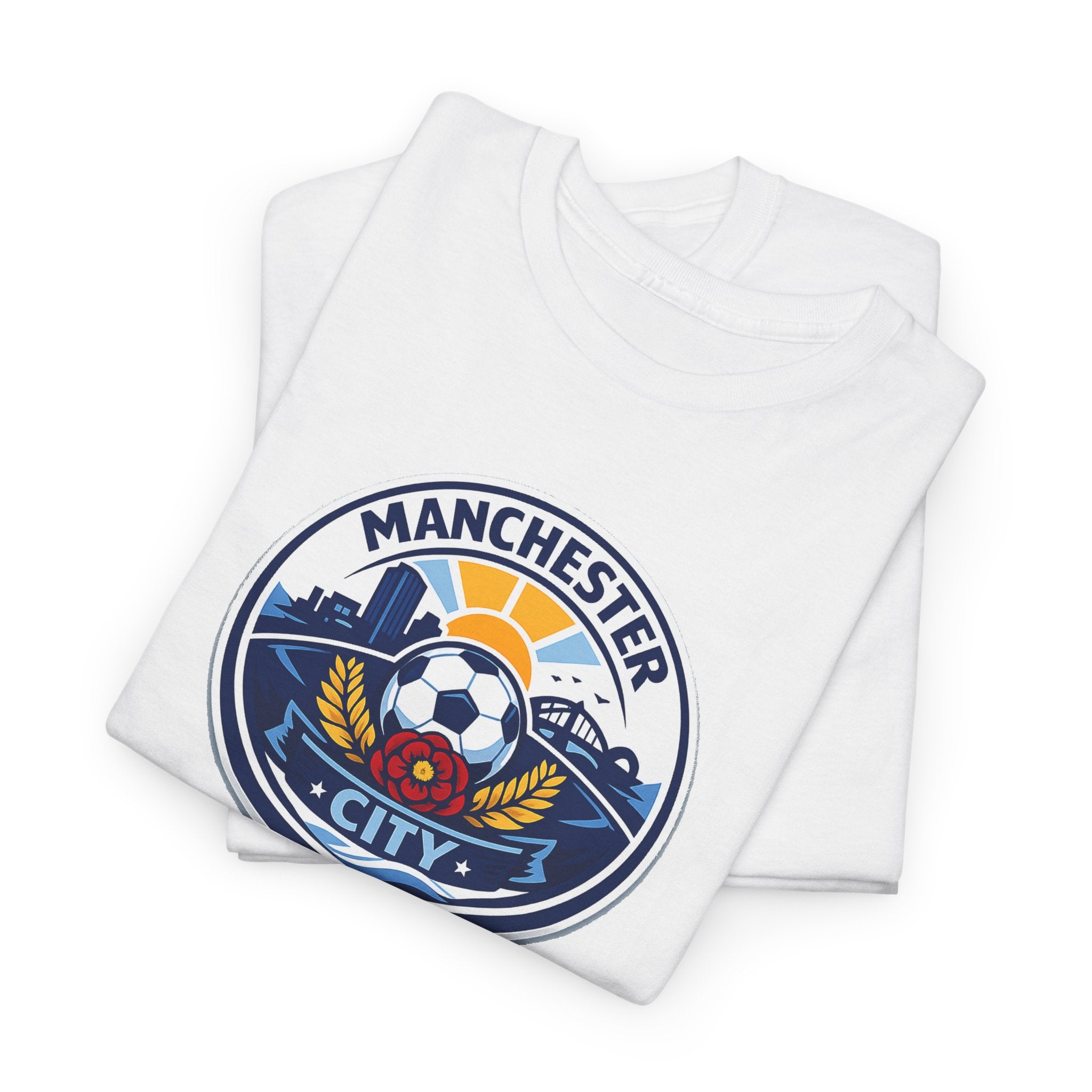 Manchester City Crest T-Shirt — Soccer Fan Tee