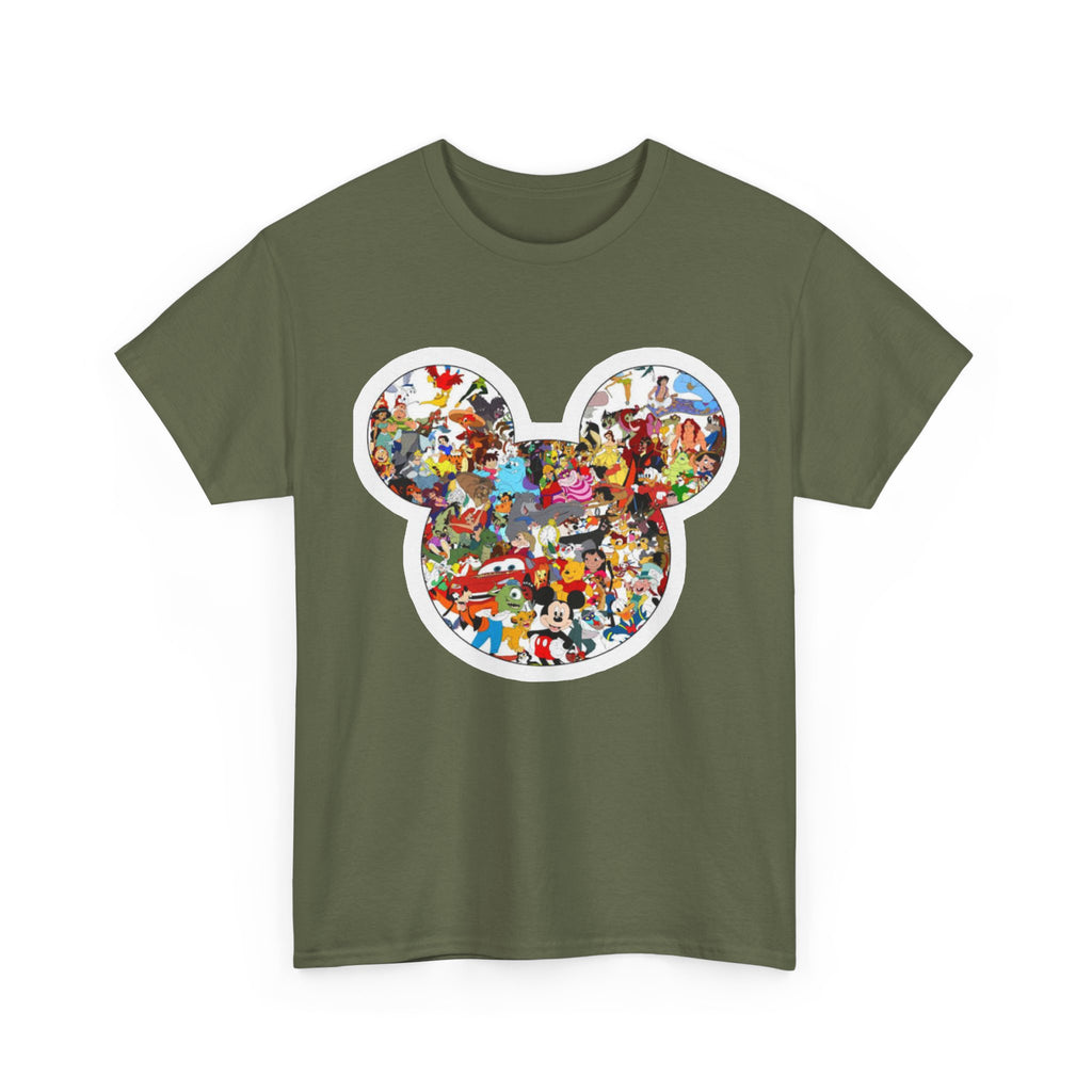 Mickey Collage T-Shirt — Vintage Disney Characters Graphic Tee
