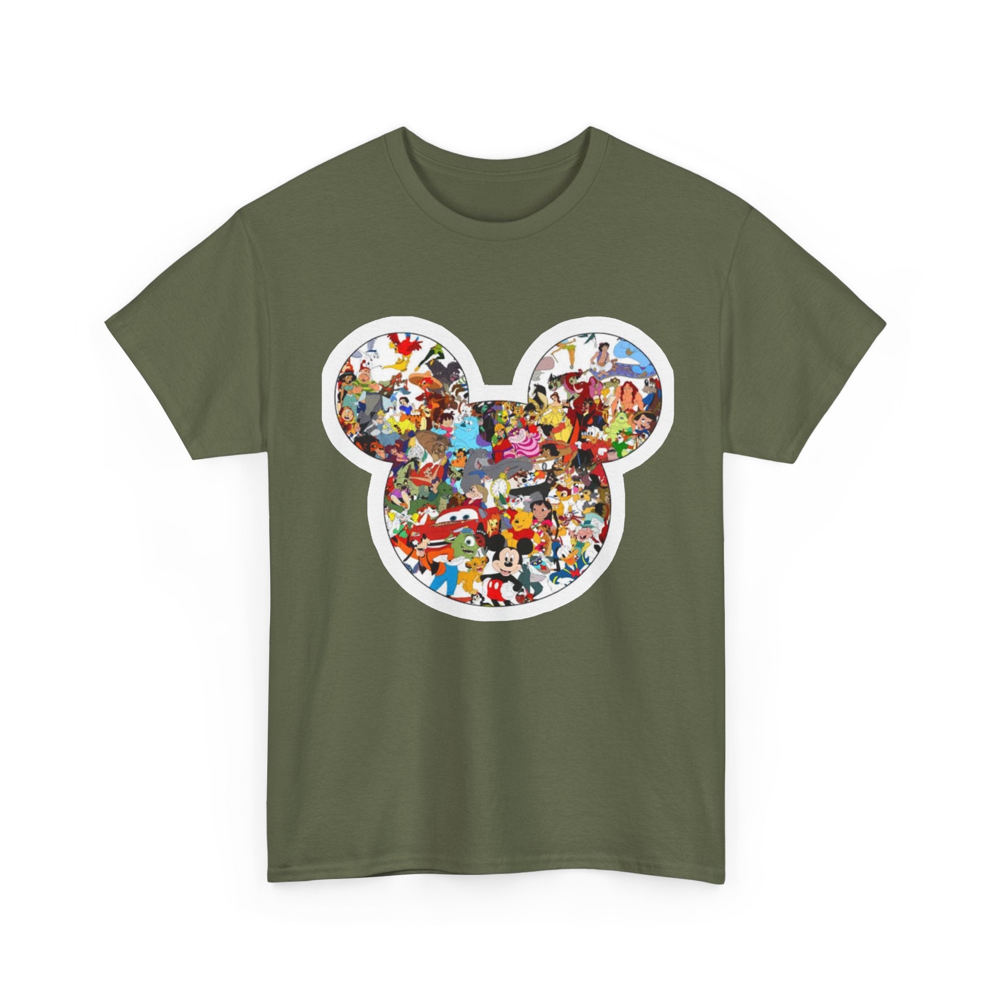 Mickey Collage T-Shirt — Vintage Disney Characters Graphic Tee