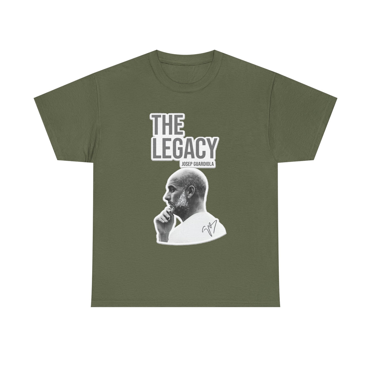 Pep Guardiola Manchester City The Legacy Tee — Inspirational Portrait Graphic T-Shirt