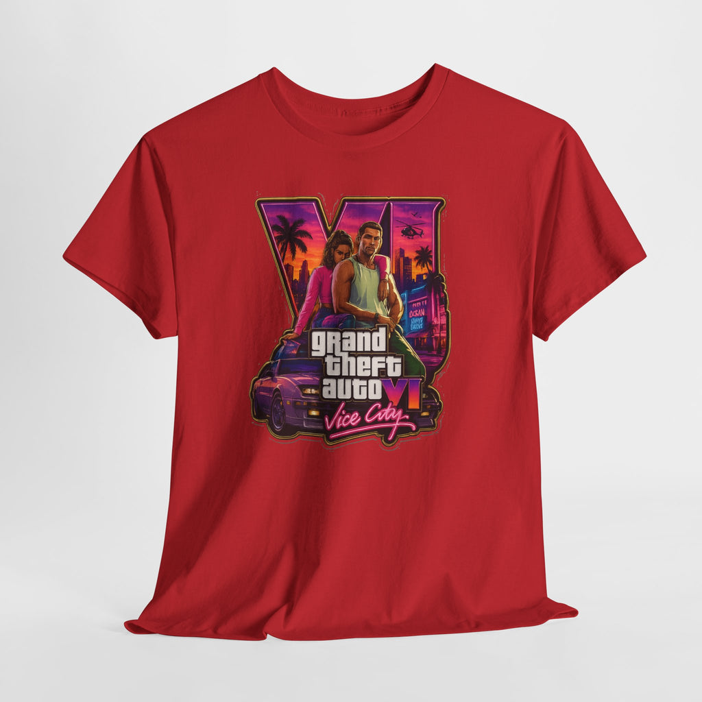Grand Theft Auto Vice City Retro Logo Tee / Cotton T-Shirt