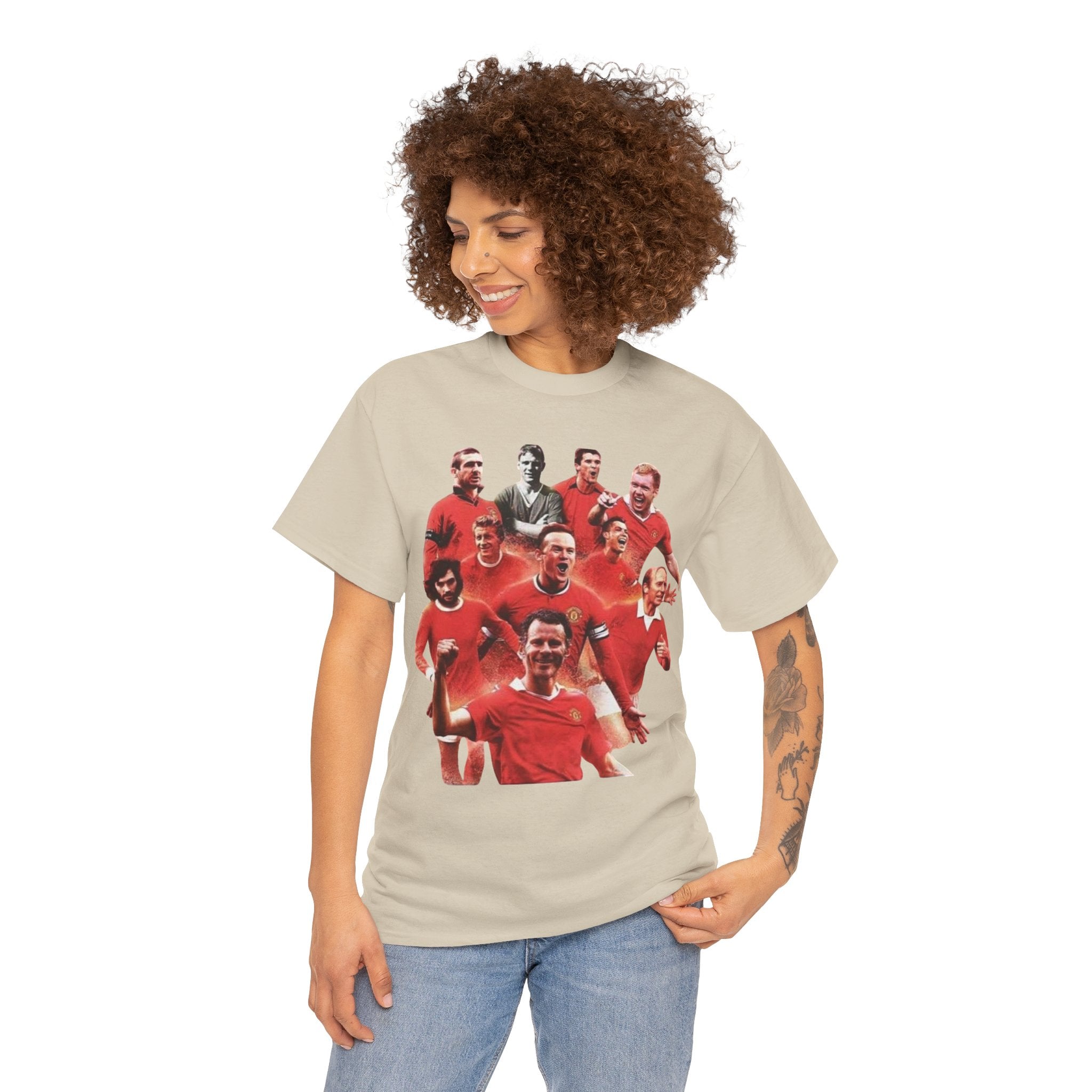 Manchester United Legends T‑Shirt — Retro Team Collage Football Tee