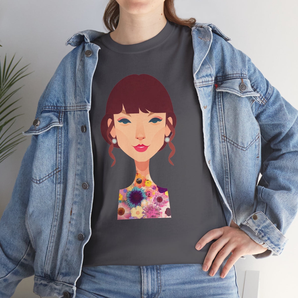 T Swift Illustration Cotton T-Shirt