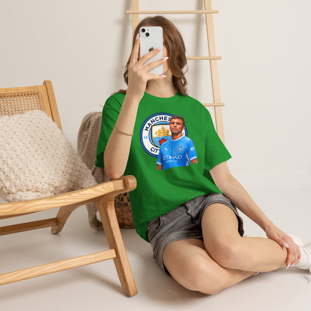 Rodri Manchester City Legend Football Tee — Player Portrait Soccer Shirt