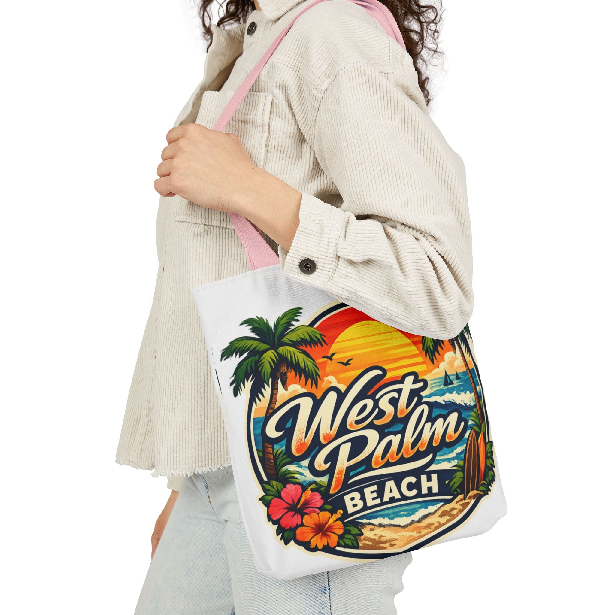 West Palm Beach Vintage Sunset Tote