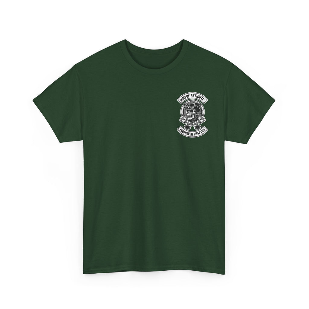 Sons of Arthritis Tee — Humorous Biker Skull "Ibuprofen Chapter" T-Shirt