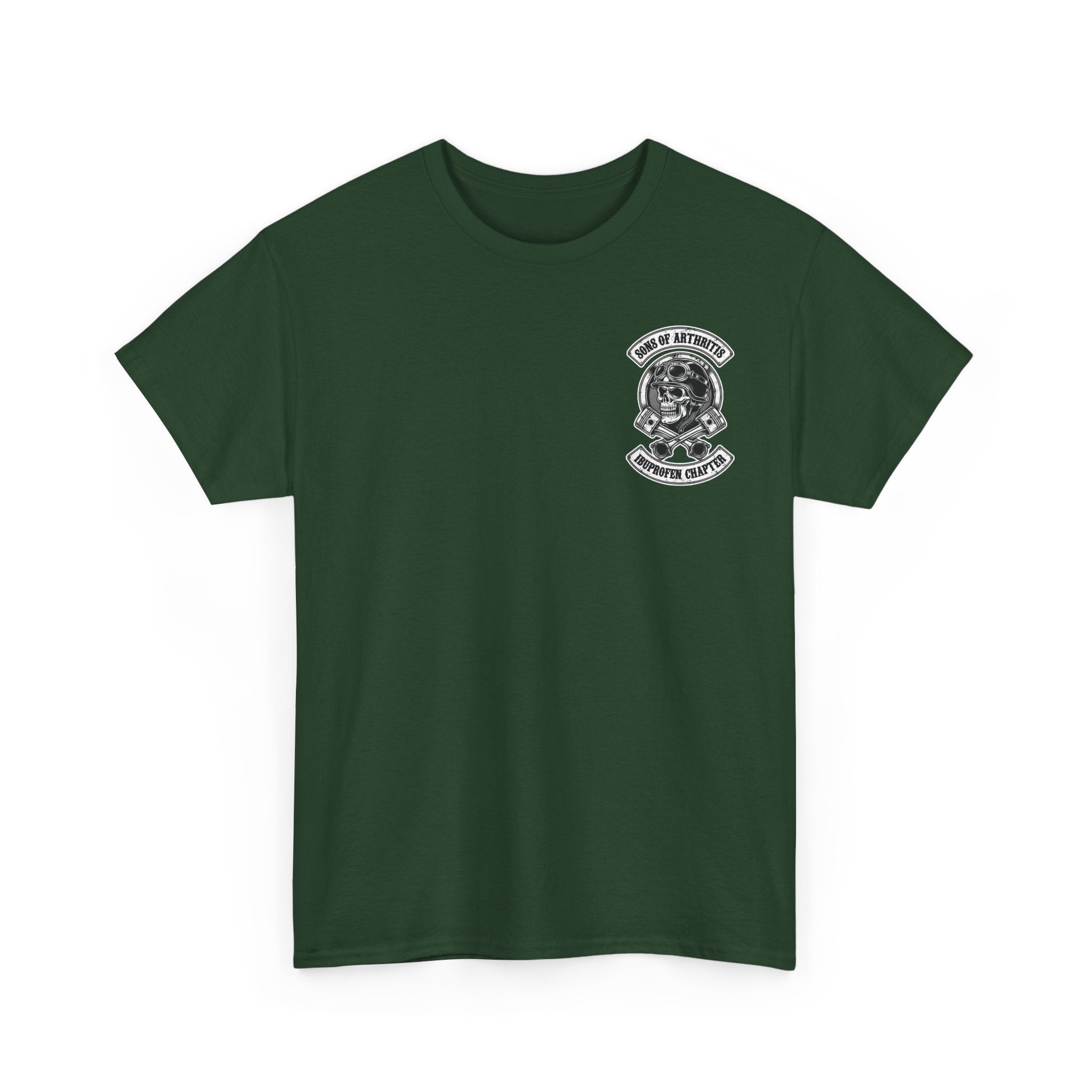 Sons of Arthritis Tee — Humorous Biker Skull "Ibuprofen Chapter" T-Shirt