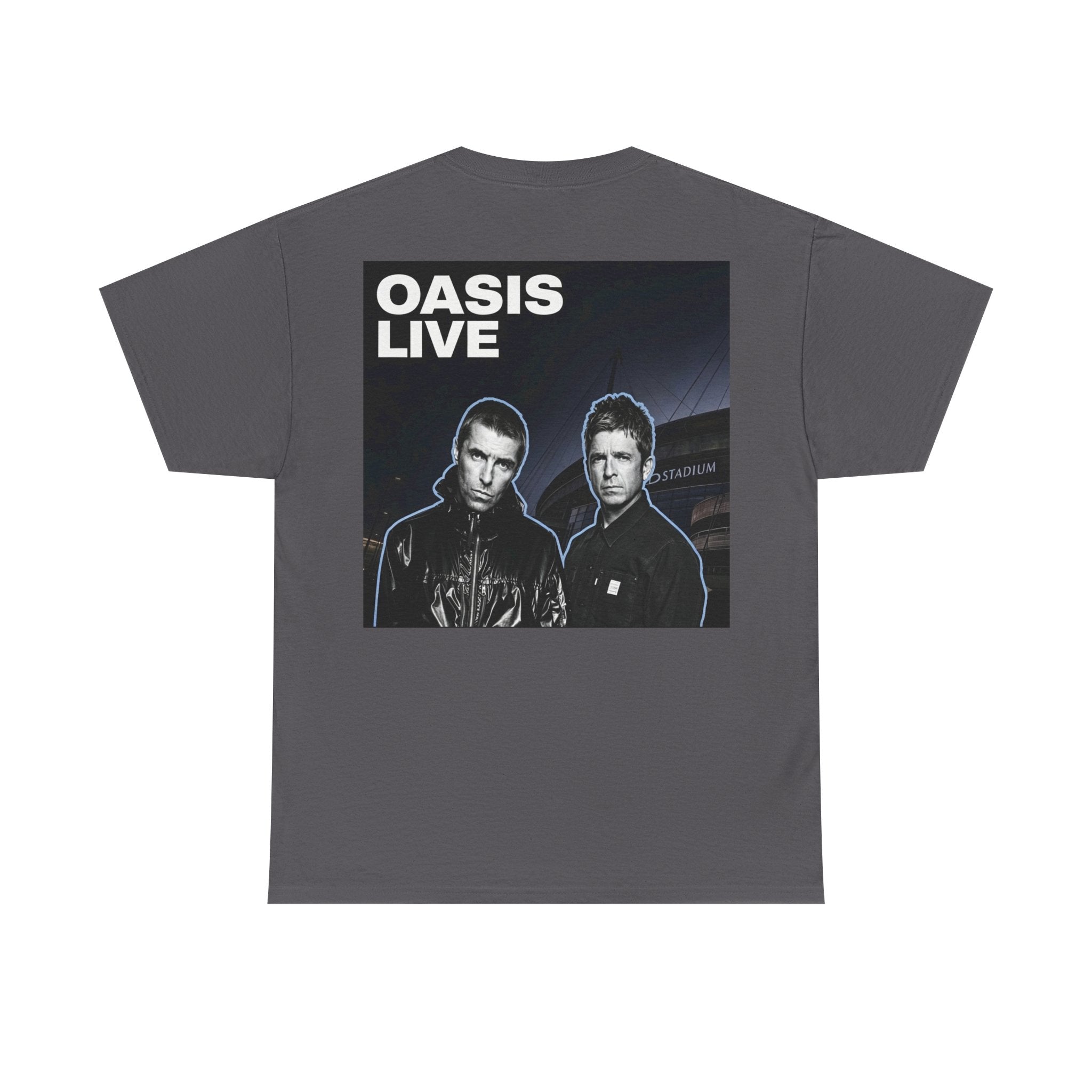 Oasis Live Graphic Tee — Retro Band Logo Concert T‑Shirt