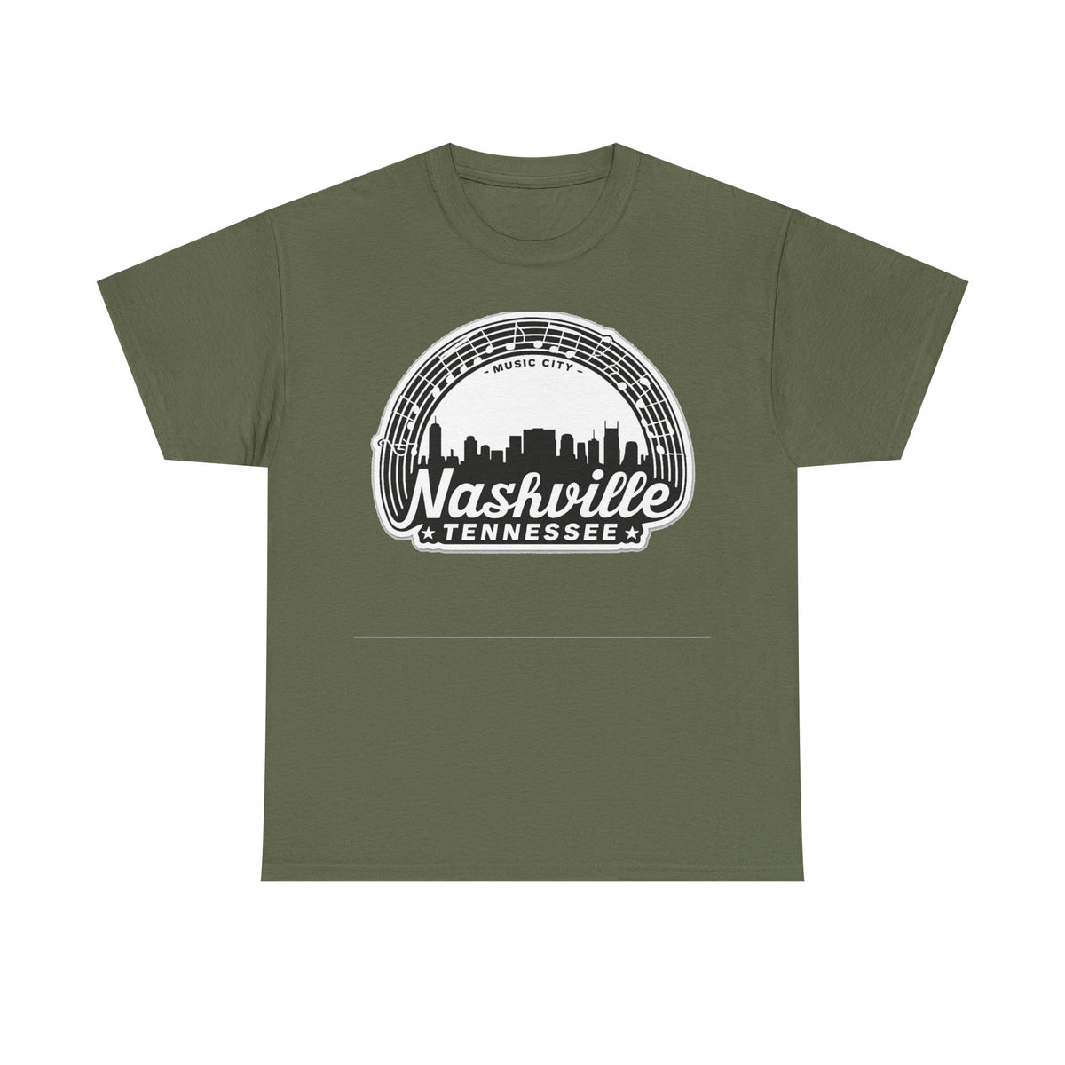 Nashville Tennessee Skyline Tee — Retro Music City Graphic Shirt