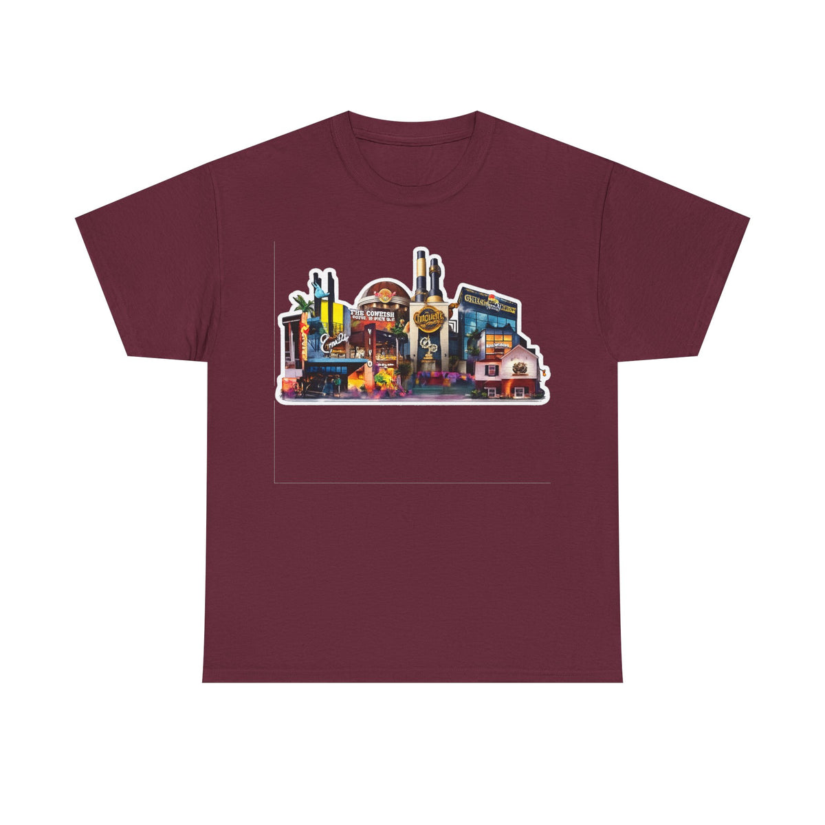 Universal Orlando Skyline T-Shirt — Neon Strip Casino Cityscape Tee