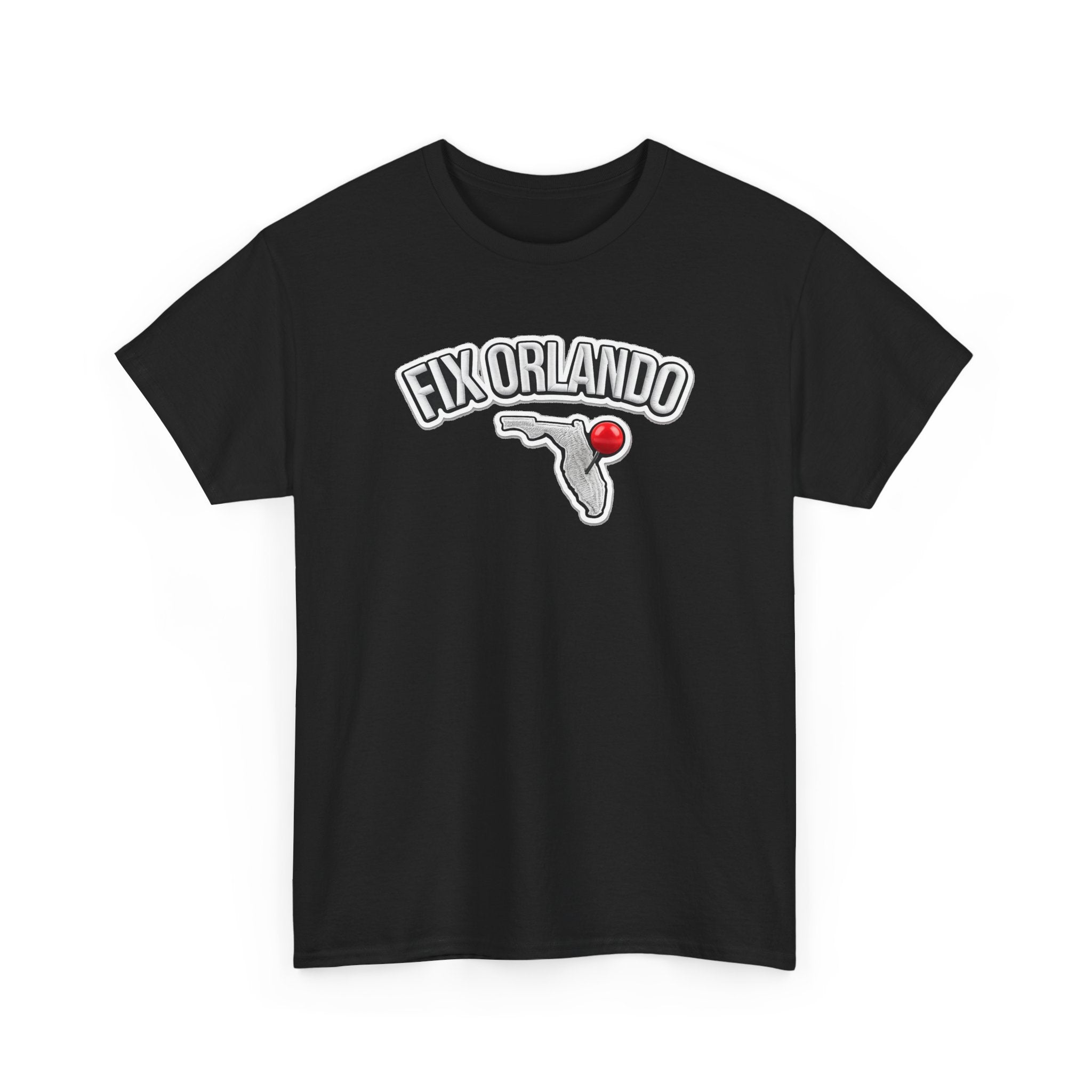 Fix Orlando T-Shirt — Florida Map with Bowling Pin Local Pride Tee