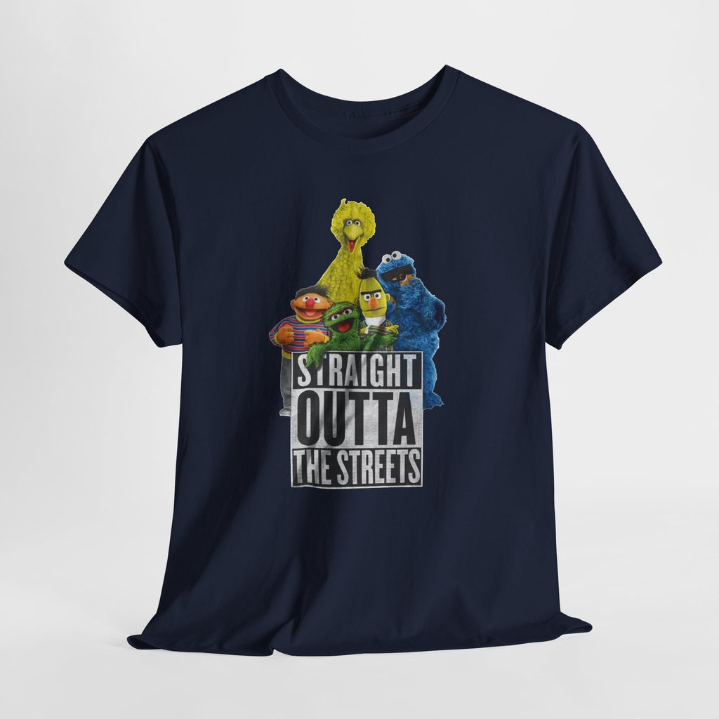 T-Shirt — "Straight Outta the Streets" Sesame Friends Graphic Tee