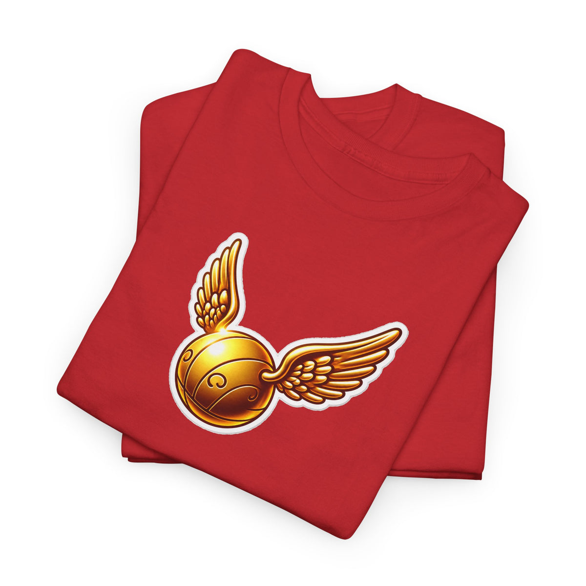 Golden Snitch Cotton T‑Shirt — Quidditch Wizarding Fan Tee