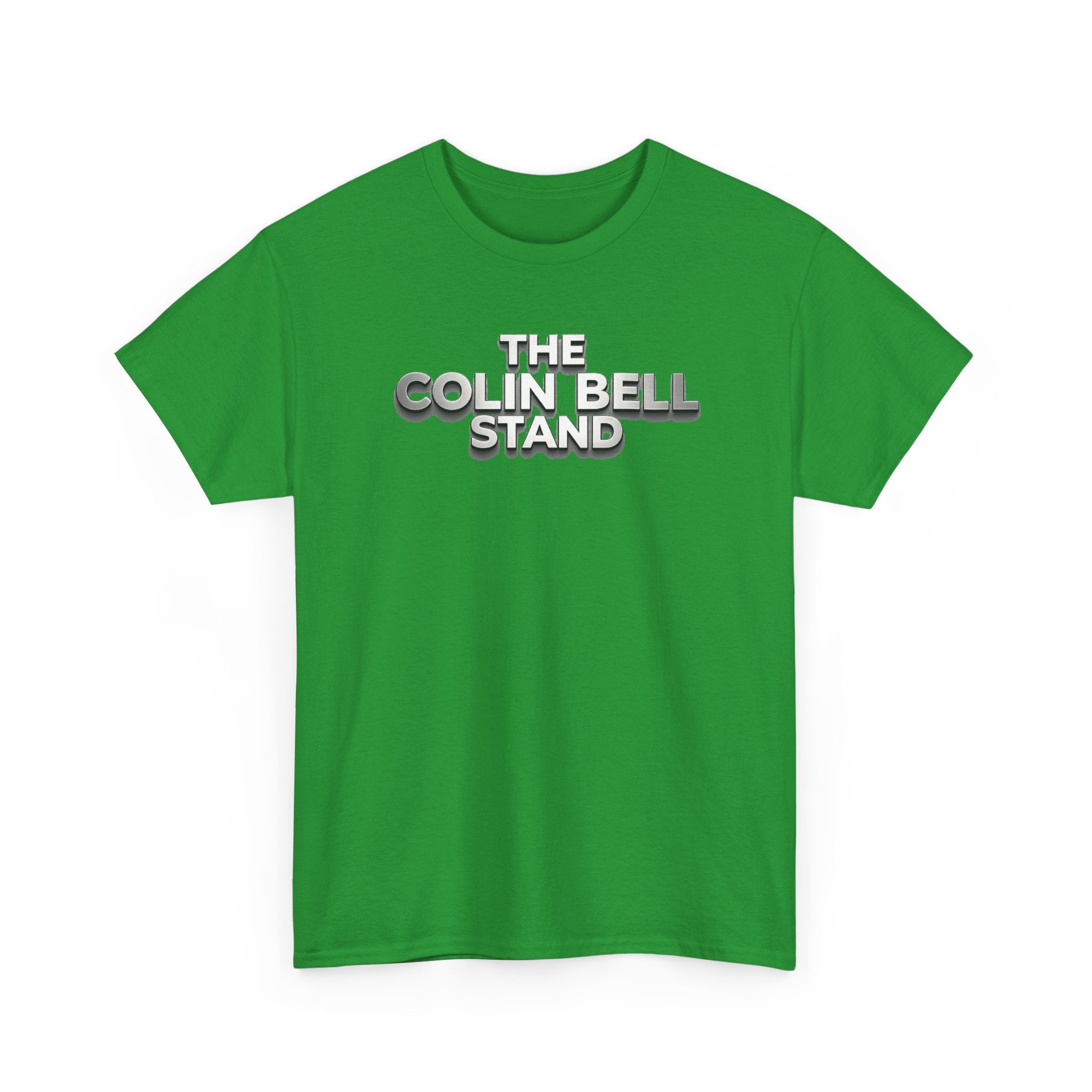 T-Shirt — “The Colin Bell Stand” Retro Chrome Text Tee