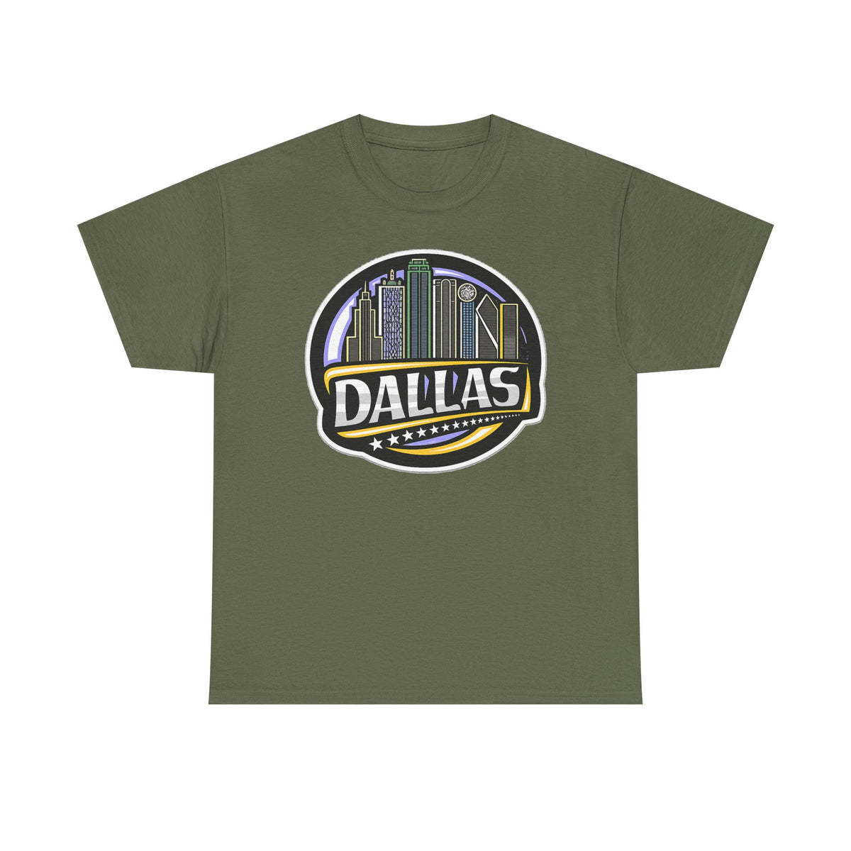 Dallas Skyline Tee — Vintage City Skyline Graphic T-Shirt