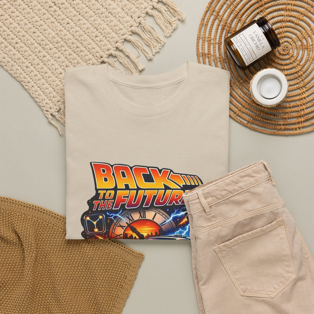 Back to the Future Graphic Tee – Retro 1985 DeLorean Design