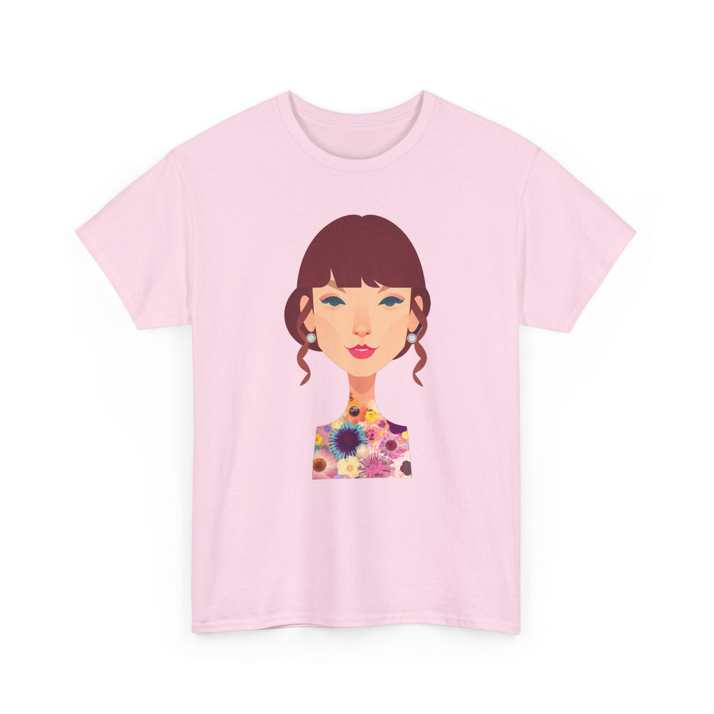 T Swift Illustration Cotton T-Shirt