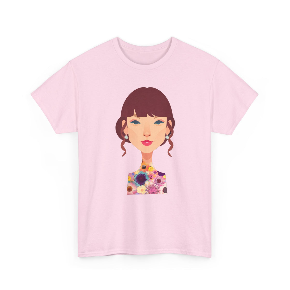 T Swift Illustration Cotton T-Shirt