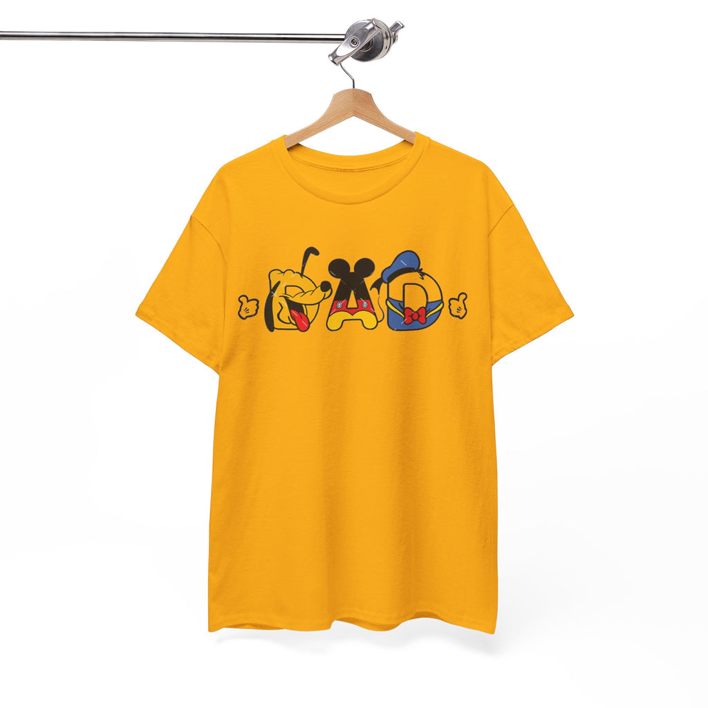 Disney Dad Character Graphic Tee — Playful Colorful Character Icons T-Shirt