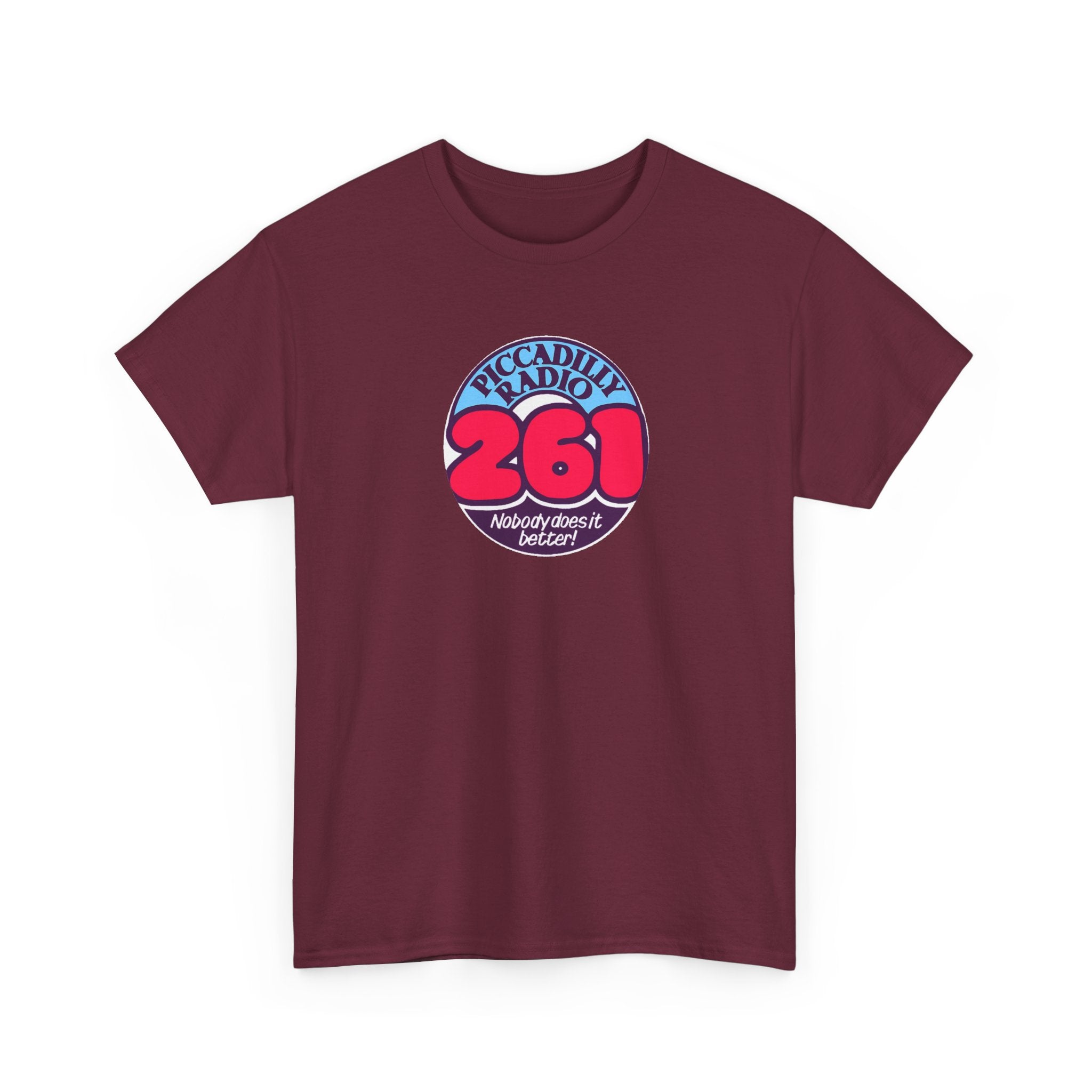 Piccadilly Radio '261' Logo T‑Shirt — Vintage Unofficial Radio Station Graphic Tee