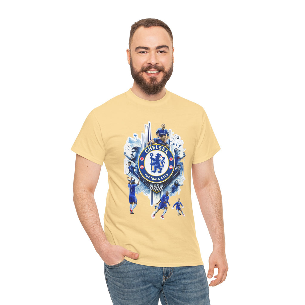 Chelsea FC Crest Players T-Shirt — Blue Football Fan Tee