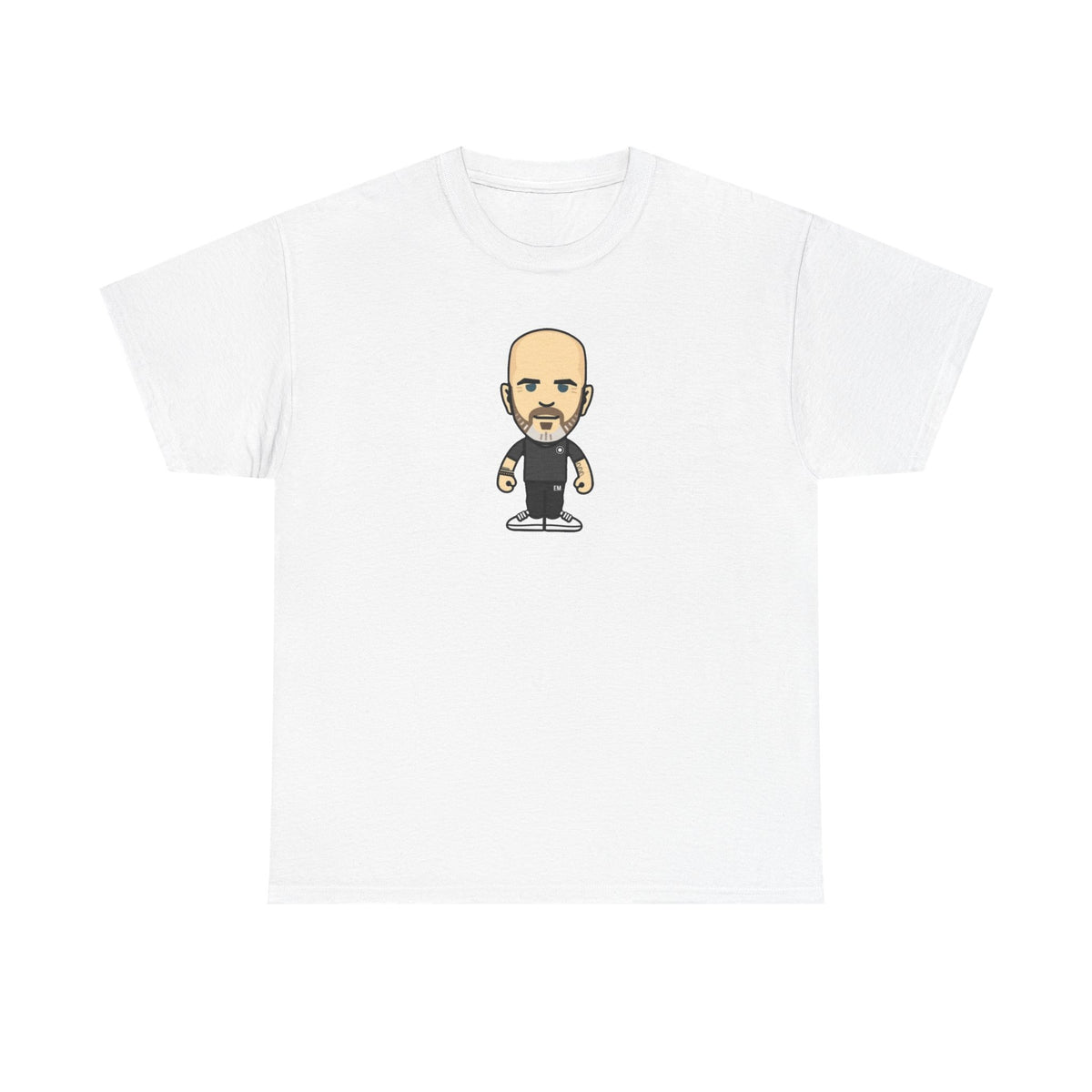 Enzo Maresca Manchester City Character Graphic Cartoon Cotton T-shirt / Tee