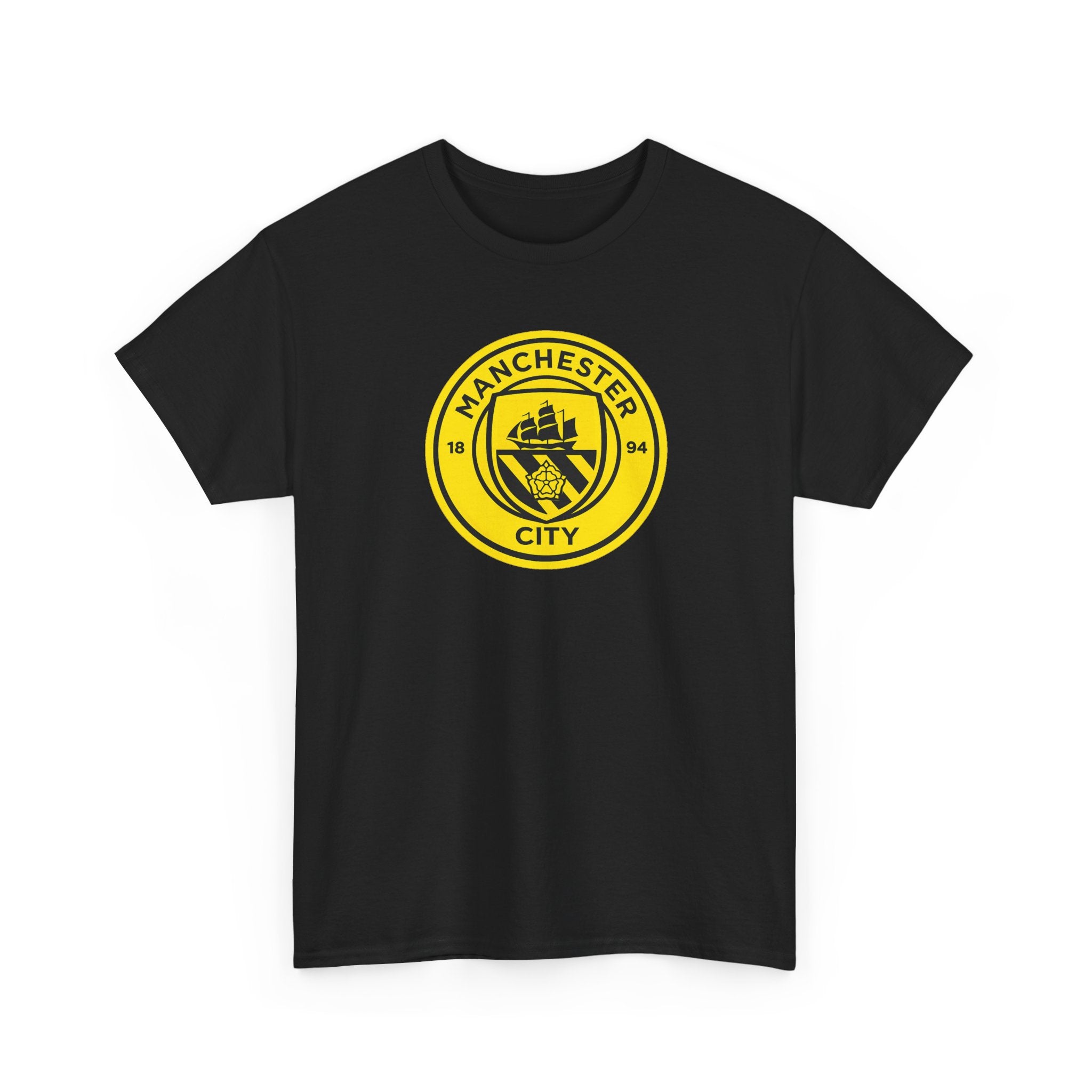 Manchester City Yellow Crest T-Shirt