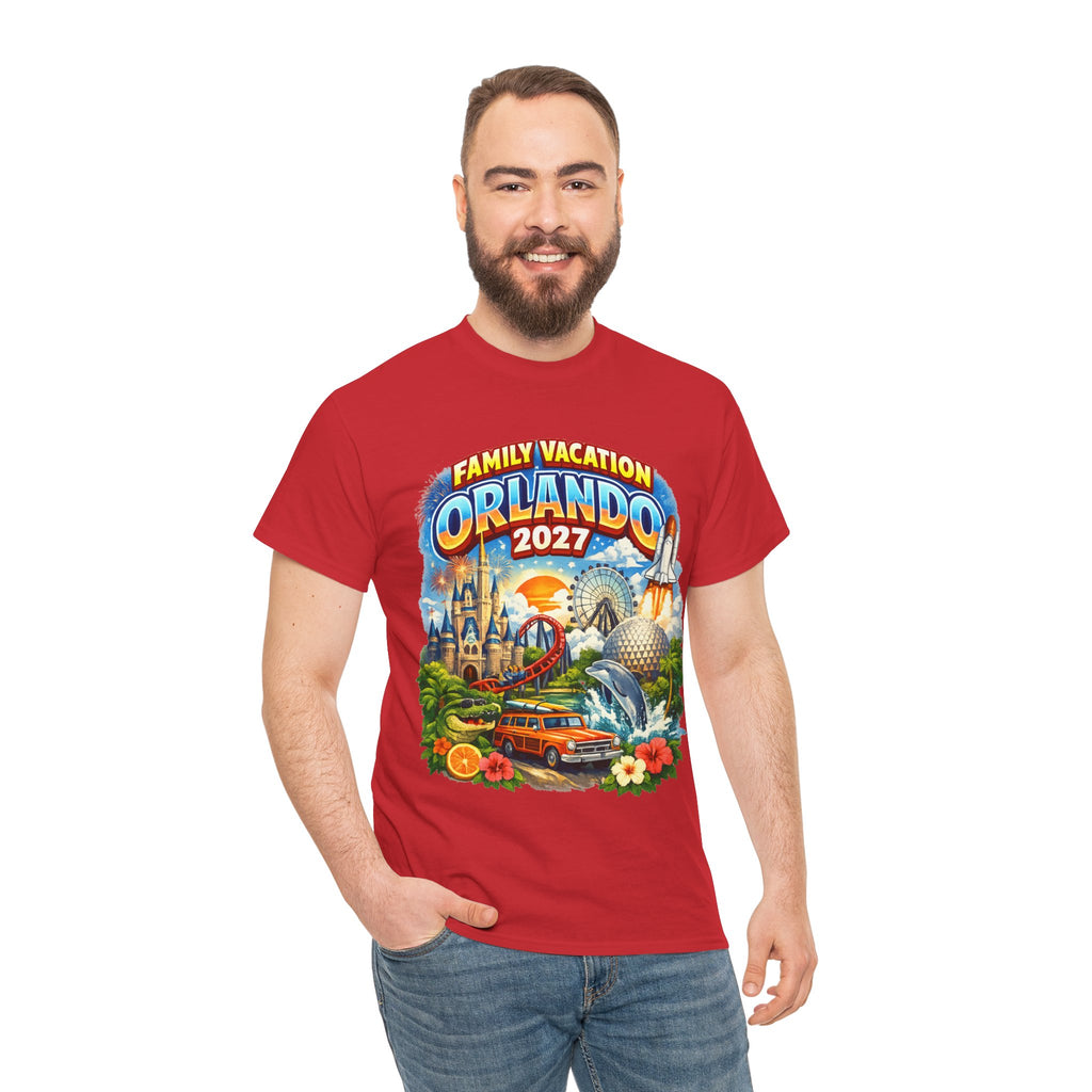 Orlando 2027 Family Vacation T-Shirt — Retro Theme Park Souvenir Tee