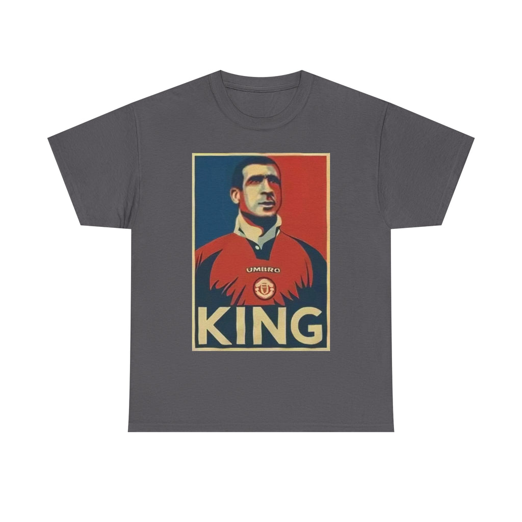 Eric Cantona King Manchester United Graphic Tee — Retro Sports Poster Football Shirt