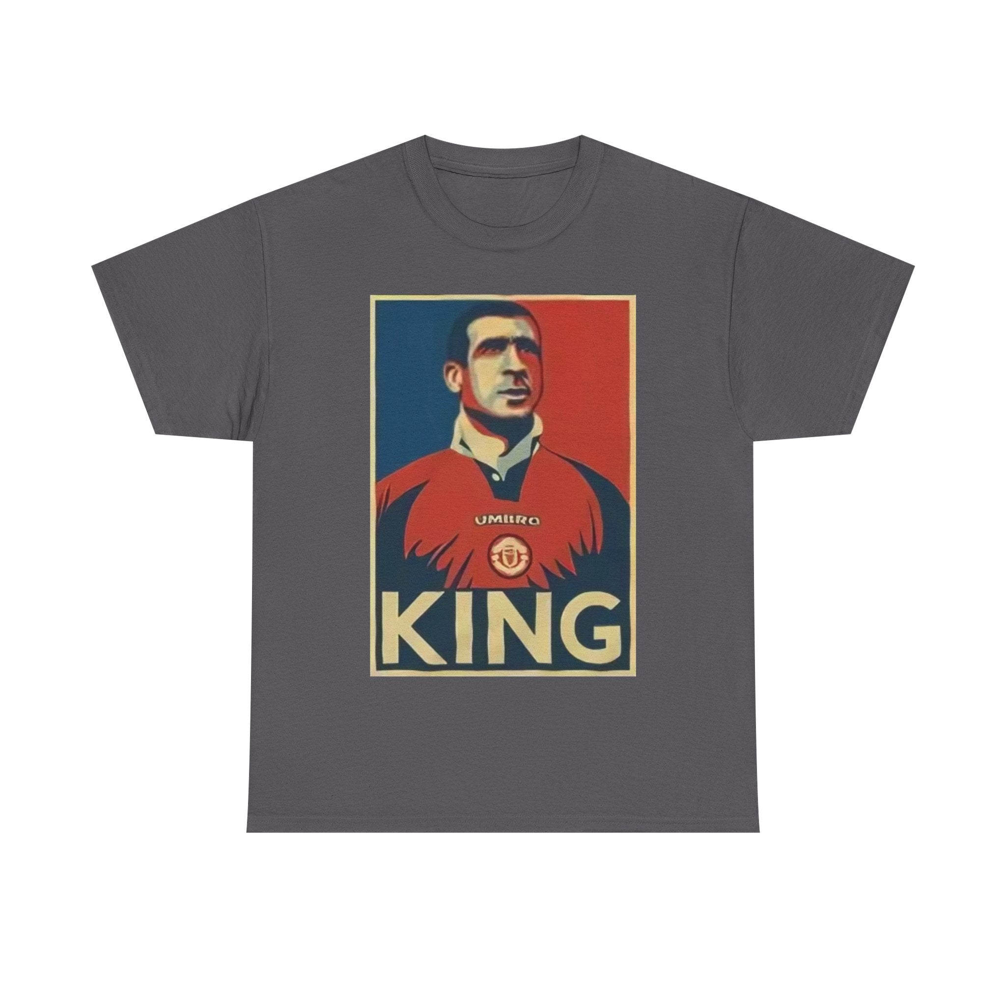 Eric Cantona King Manchester United Graphic Tee — Retro Sports Poster Football Shirt