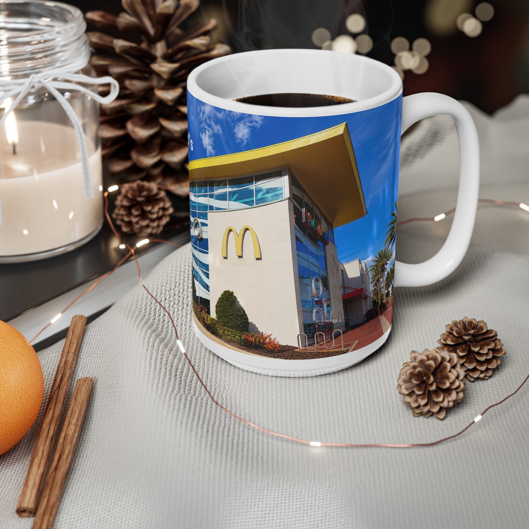 World's Largest Entertainment McDonald's Orlando Photo Mug - Ceramic Coffee Cup (11oz/15oz)