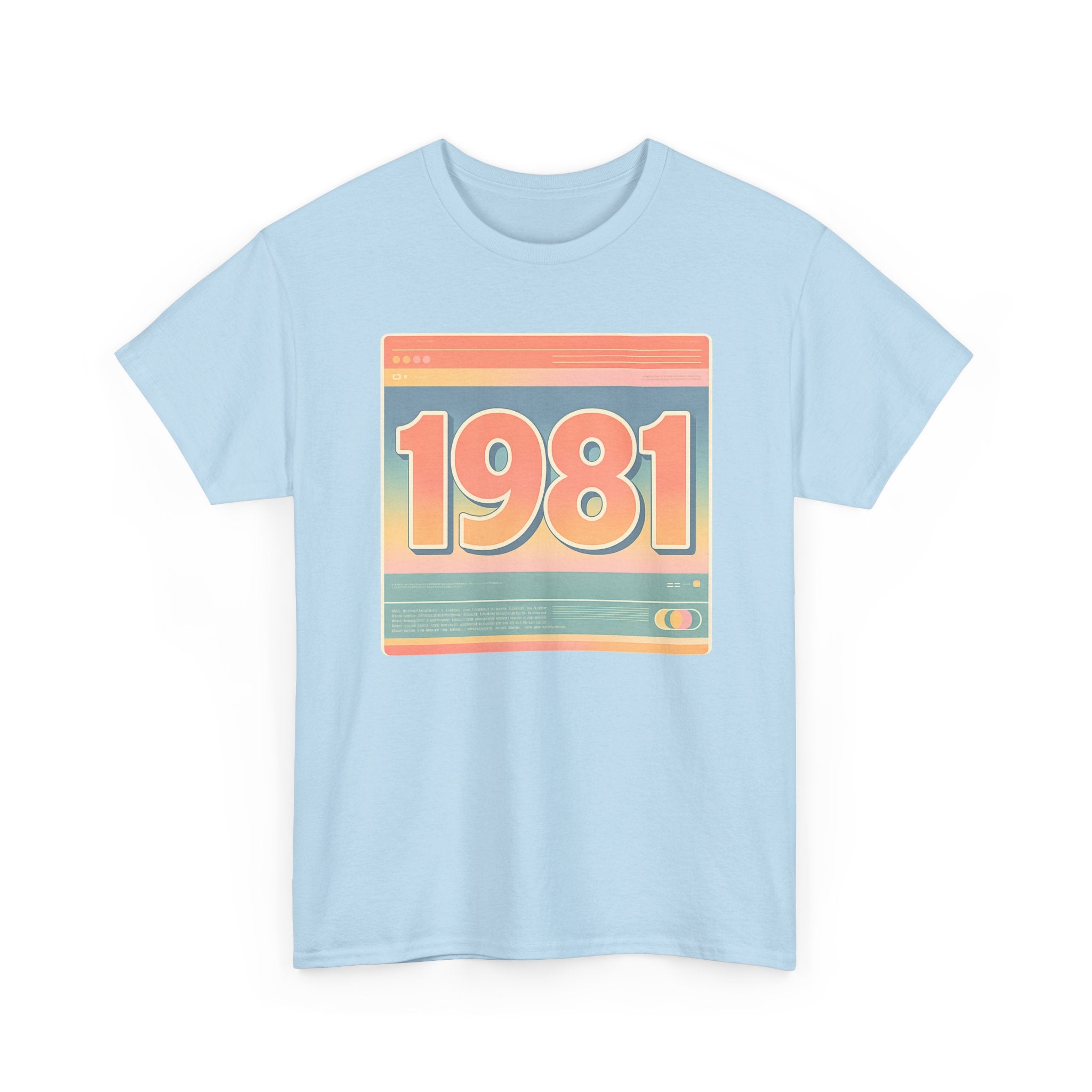 Vintage 1981 Retro Tee — 40th Birthday Gift Shirt