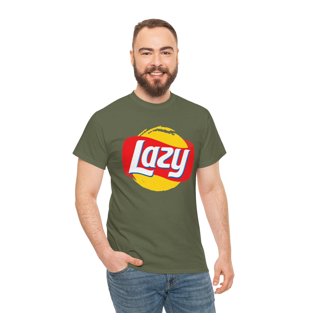 Lazy Logo T‑Shirt — Retro Snack-Inspired Graphic Tee