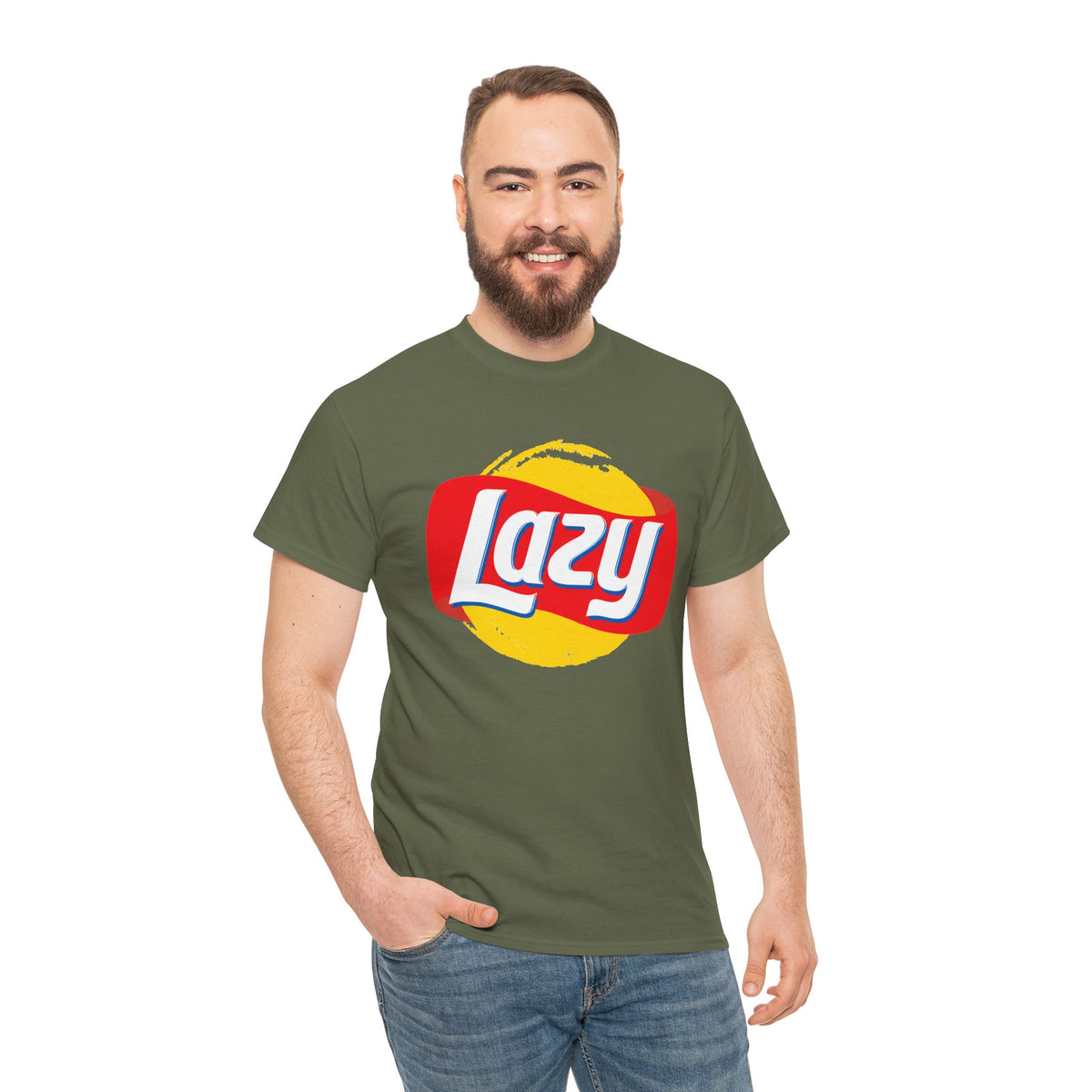 Lazy Logo T‑Shirt — Retro Snack-Inspired Graphic Tee