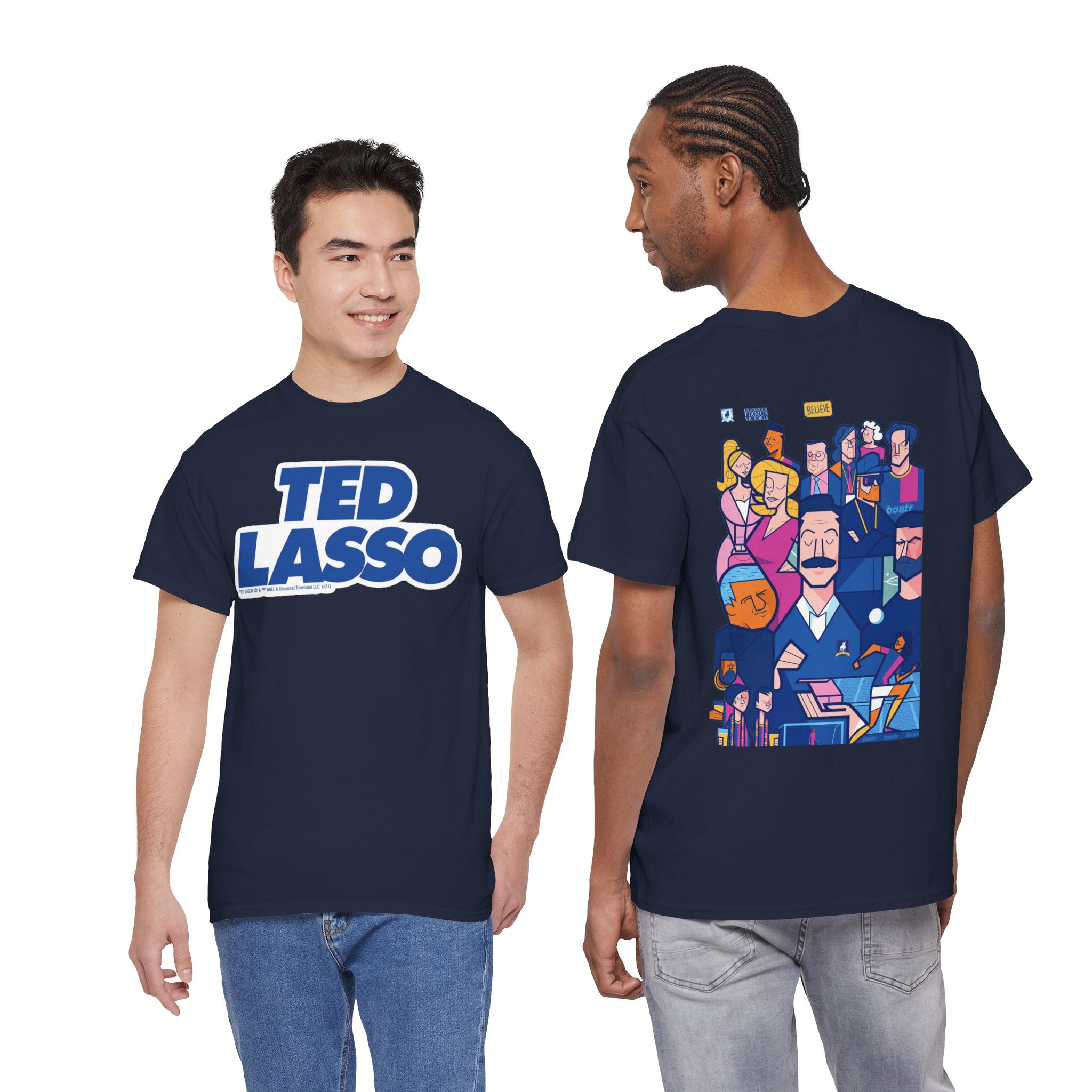 Ted Lasso Inspired Graphic Tee — Retro Team Illustration